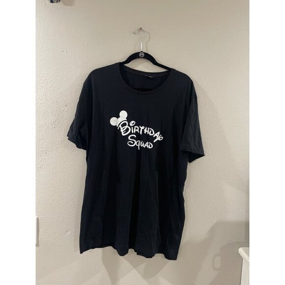 Daddy   Birthday Squad T-Shirt black and white short sleeve size 2xl - Picture 1 of 6